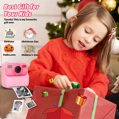 Kids DIY Instant Print Camera with Dual Lens